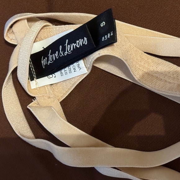 FOR LOVE AND LEMONS NEW AKIRA THONG WITH BOW RARE FIND - Picture 4 of 4